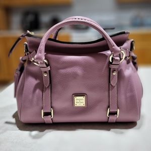 NWT Dooney and Bourke Mauve Pebble Leather Satchel
